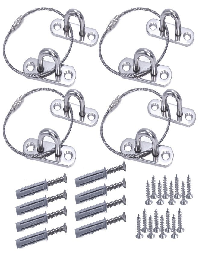 Damila 4 Pack Furniture Anchors for Baby Proofing, Heavy Duty Anti Tip Kit, Wall Anchors for Furniture to Prevent Tip-Over, 400lbs Stainless Steel Straps for Dresser, TV Stand, Bookcase - Child & Pet Safety - Image 1